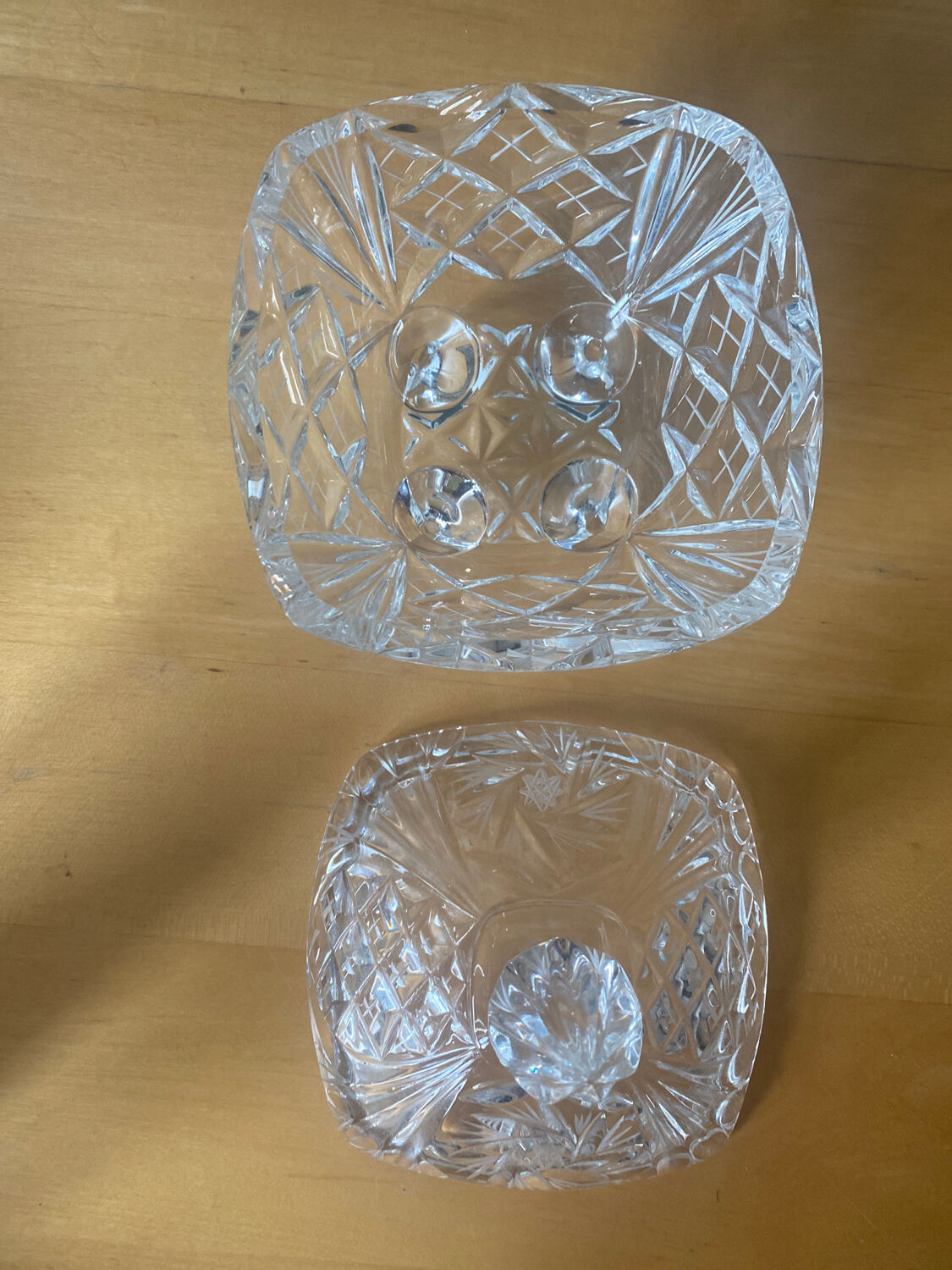 Cut crystal candy box