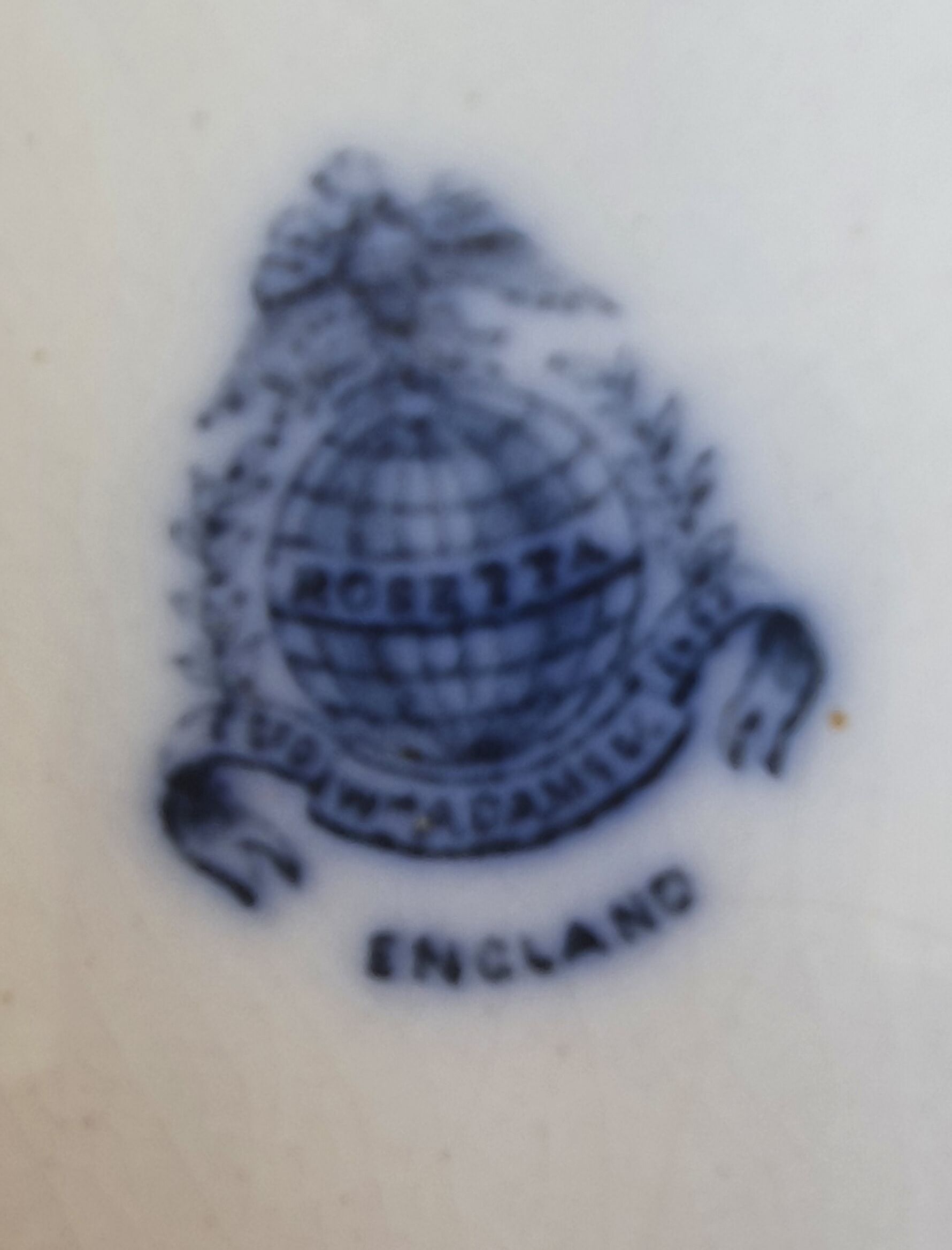 English porcelain dish