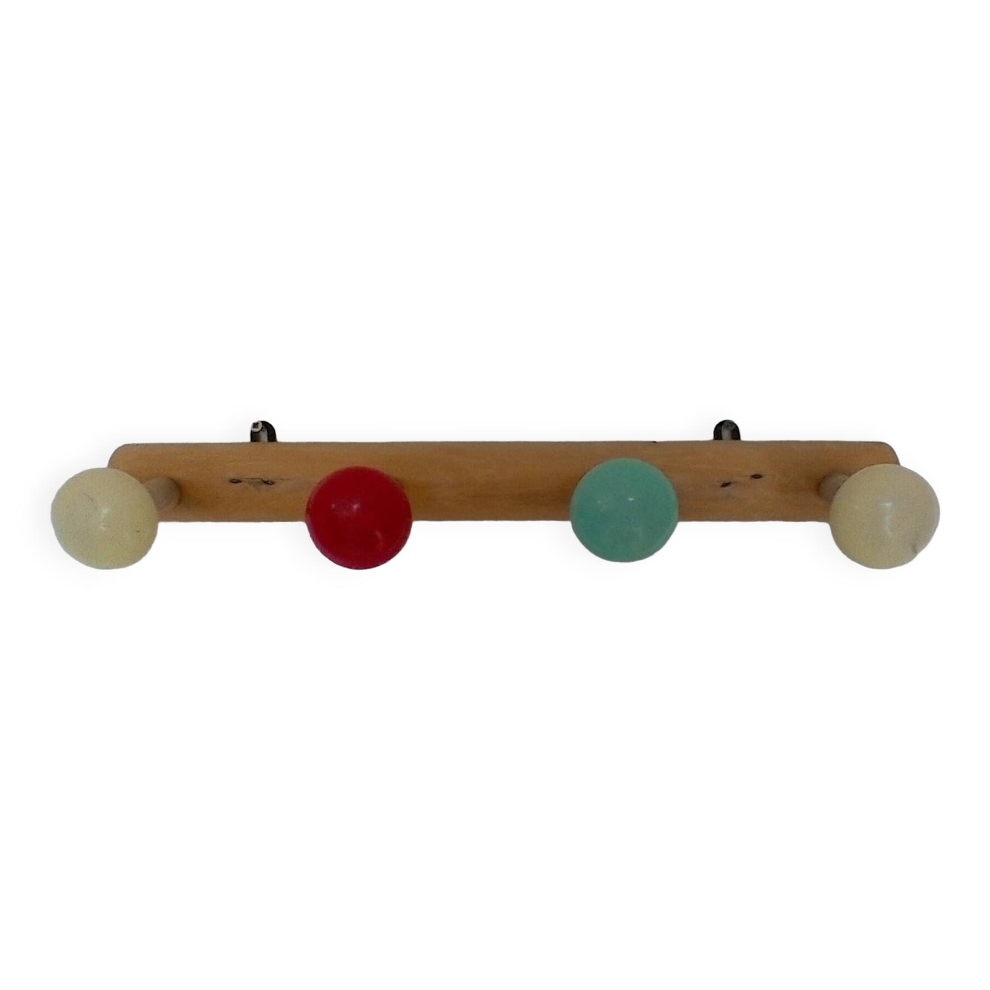 Coat rack with balls, vintage.