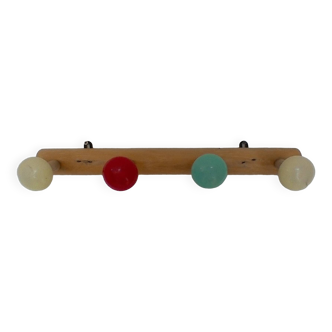 Porte-manteau à boules , vintage .