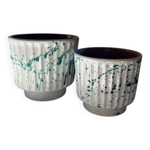 Ensemble de 2 cache pots