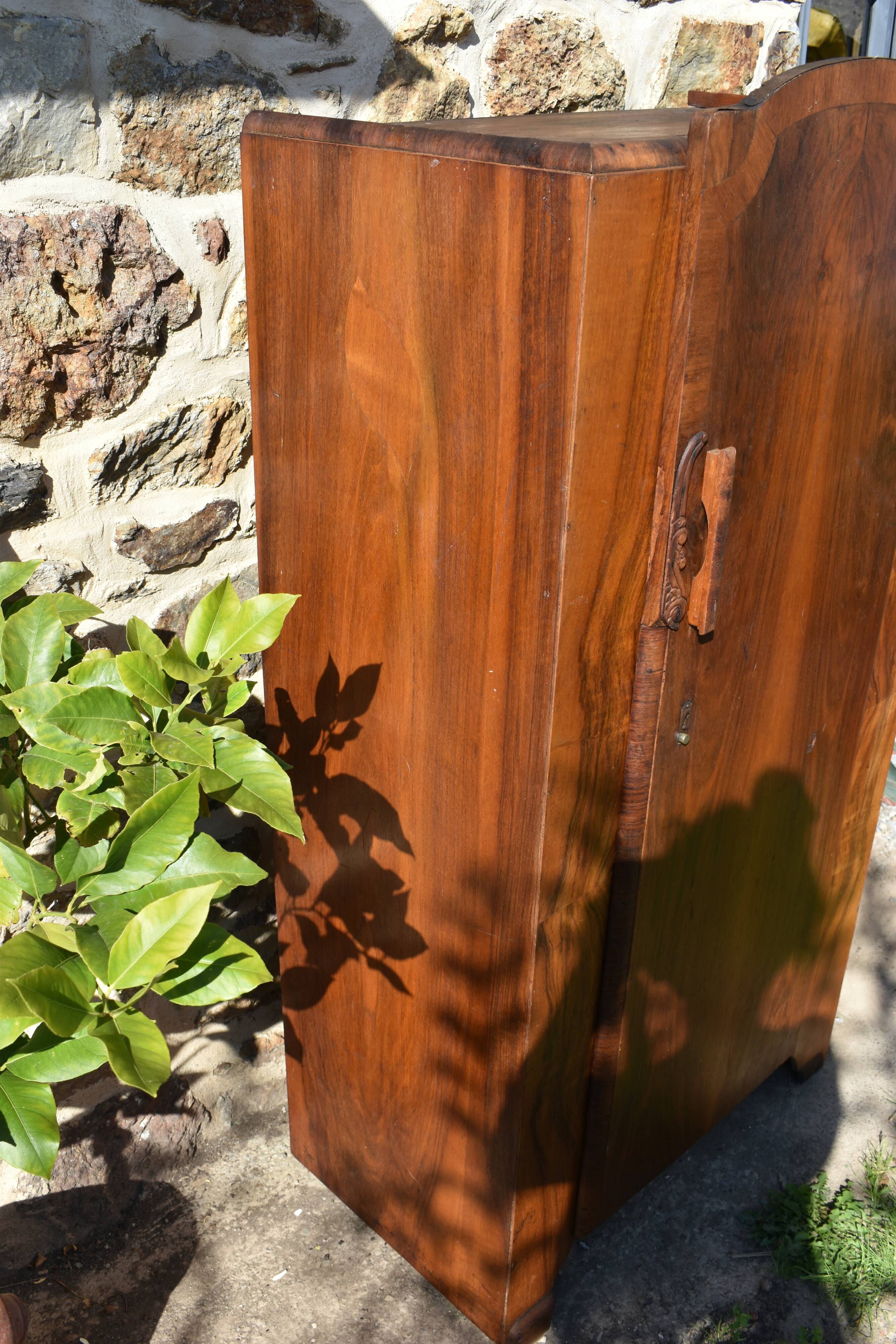 Small Art Deco compartmentalized cabinet