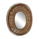 Oval mirror in rattan and wicker, 1970