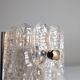 Carl Fagerlund Textured Glass Wall Sconce 1960s
