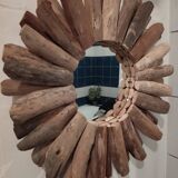 Driftwood mirror, sun shape