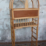 Vintage rattan shelf