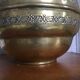 Art Deco brass pot cover