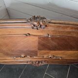 Louis XV style headboard in walnut
