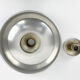 Space age wall lamp by Staff Leuchten in aluminum, Flush Light, 1960-70s