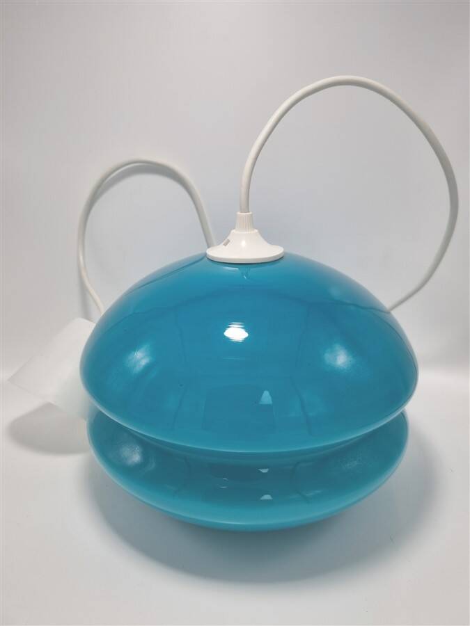 Blue vintage pendant light