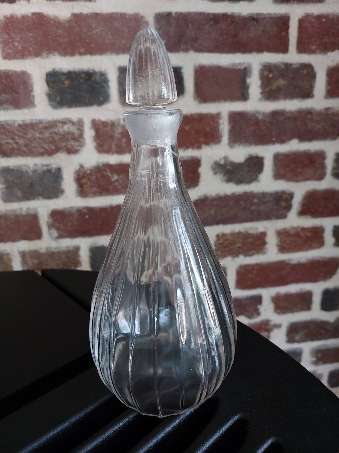 Old glass carafe