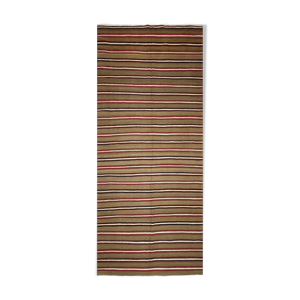 tapis vintage kilim 358x160 cm salon turc accent boho tapis tissé plat vieux tapis
