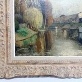 L Neillot - Oil on canvas “The Seine at Meudon”