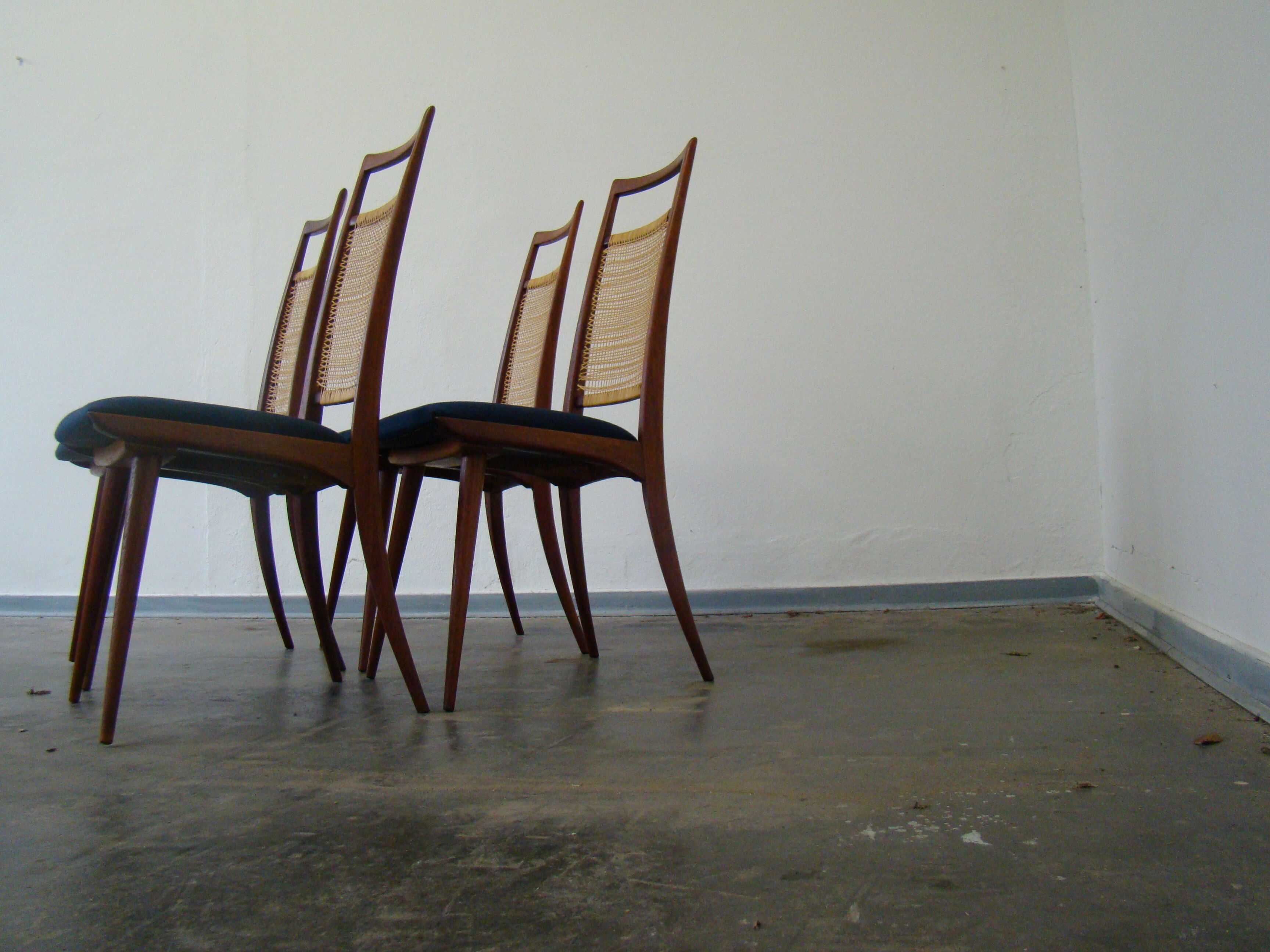 Quatre chaises vintage pour Lubcke