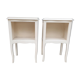 Pair of bedside tables white vintage bookcase "ready to paint"