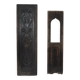 Lot de 2 panneaux sculptés en bois marron, Hongrie rurale, années 40, motifs géométriques