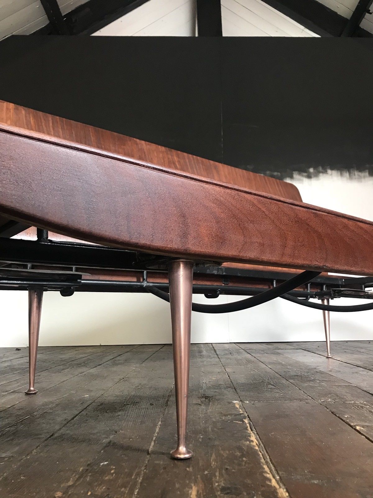 Sofa Walnut copper Wentworth Toothill years 50/60