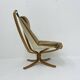 Falcon Leather Lounge Chair by Sigurd Ressel for Vatne Møbler, 1970s