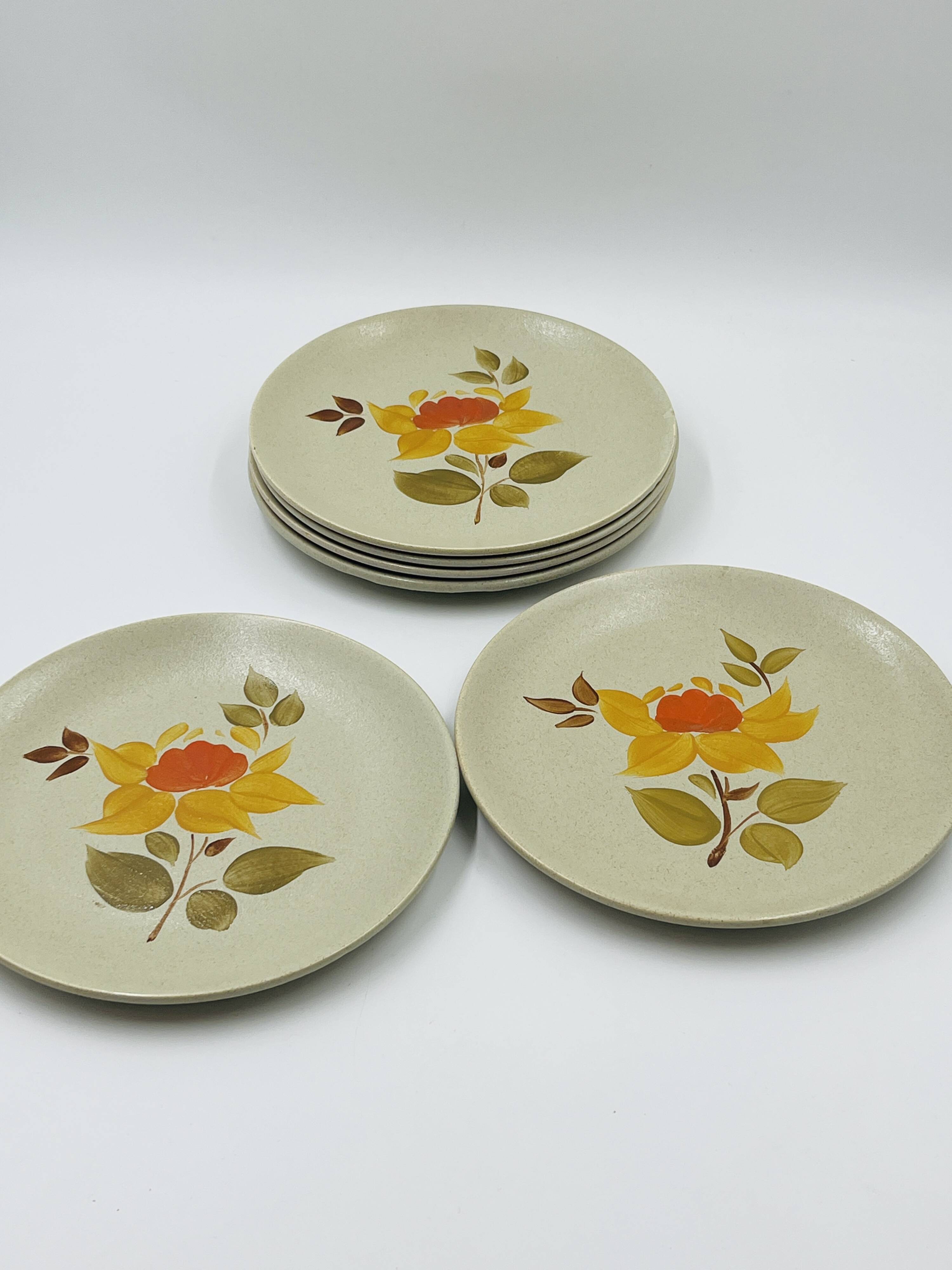 Set of Stoneware Plates Saint-Amand Jamaica