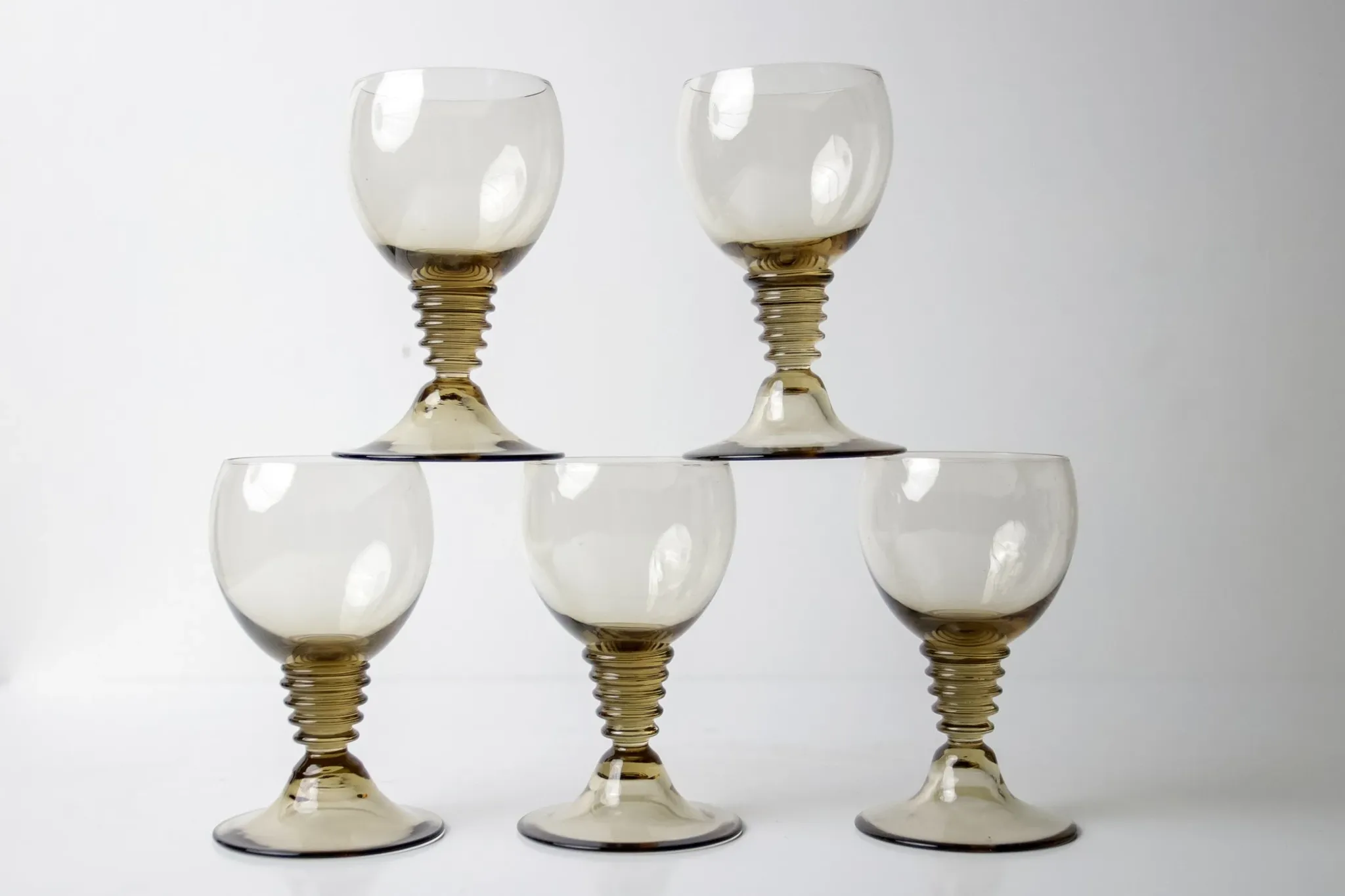 Art deco Traditie decanter with 7 glasses by W.J. Rozendaal – Kristalunie