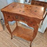 Pair of marquetry tables
