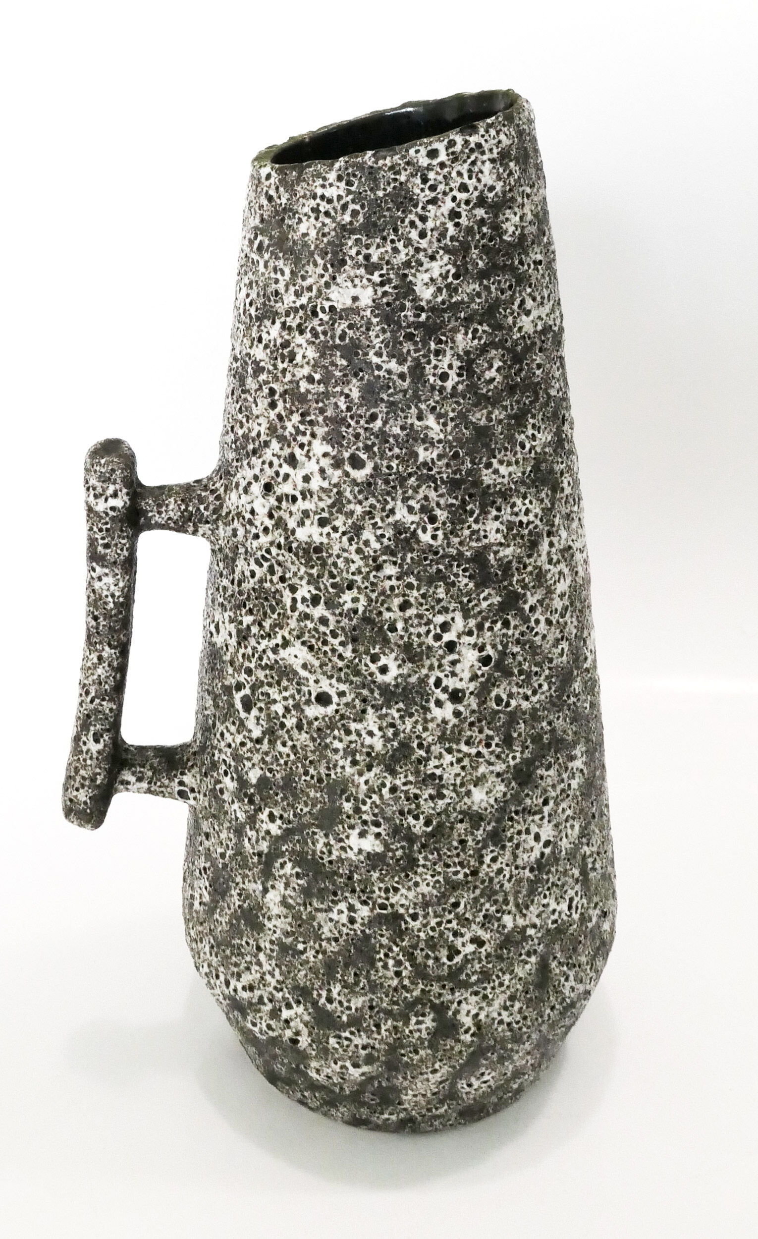 Ceramic vase fat lava jopeko 1960s-70s