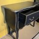 Commode de Style néo-Louis XV , laquée en noir , 2 tiroirs