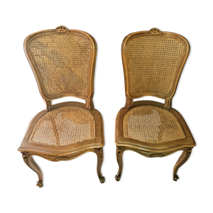 Paire de chaises XIX - style louis