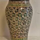 Tunisian vase mid-twentieth century. Nabeul. Signature.