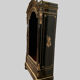 Napoleon III ceremonial showcase in black wood and gilded chiseled bronze XIX century