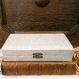 Set of 6 vintage gold-plated tea spoons in the French Louis style