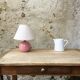 Pink ceramic lamp