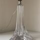 Pied de lampe moderniste en cristal incolore  Cristalleries Saint-Louis  vers 1970