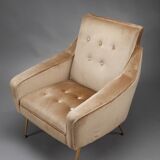 Pair of velvet chairs from the 50s
