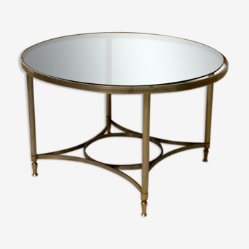 Round coffee table vintage mirror
