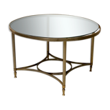 Round coffee table vintage mirror