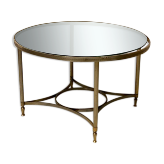 Round coffee table vintage mirror