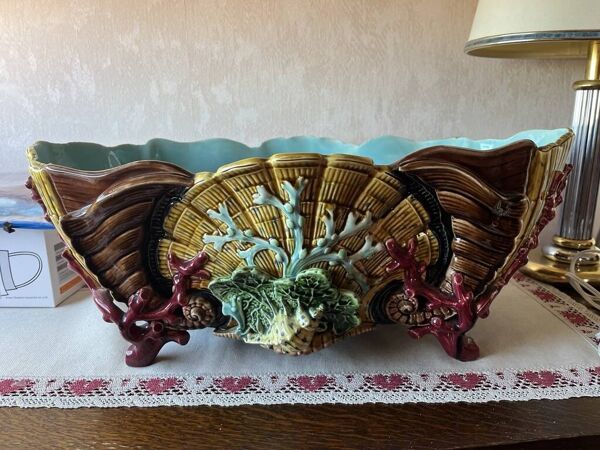 Vasque Sarreguemines Majolica numéroté