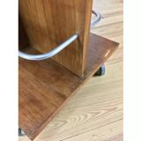 Desserte chariot bar style art déco bois roulettes