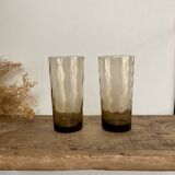 6 LUMINARC France smoked glasses