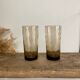 6 LUMINARC France smoked glasses