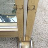 Rolling bar service in gold metal design 1970