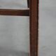 Wooden and black cow leather antique English Gainsborough side/desk/chair