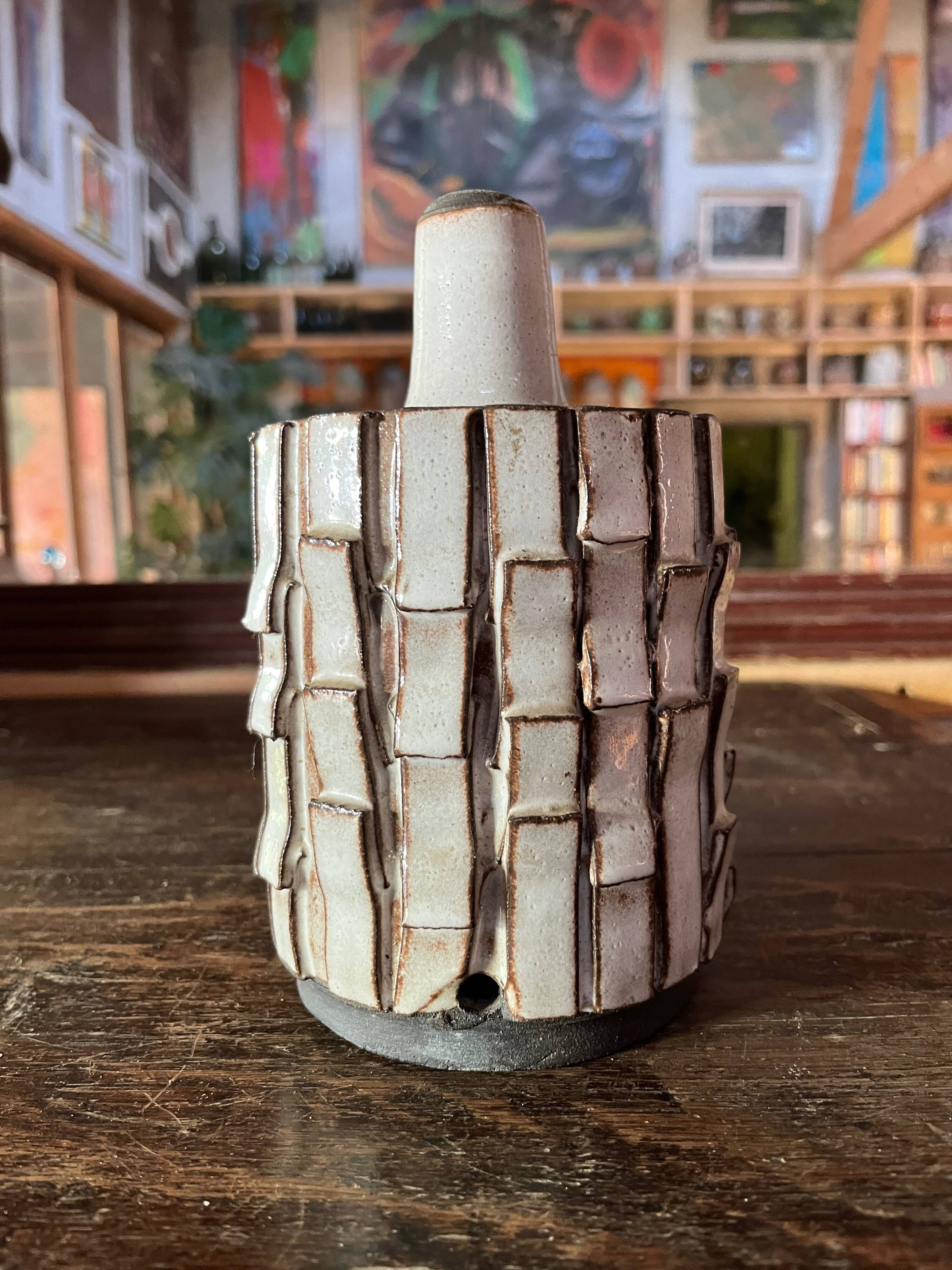 Ceramic lamp base. STOGO. Danmark. 1970