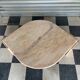 Table basse vintage en marbre rose
