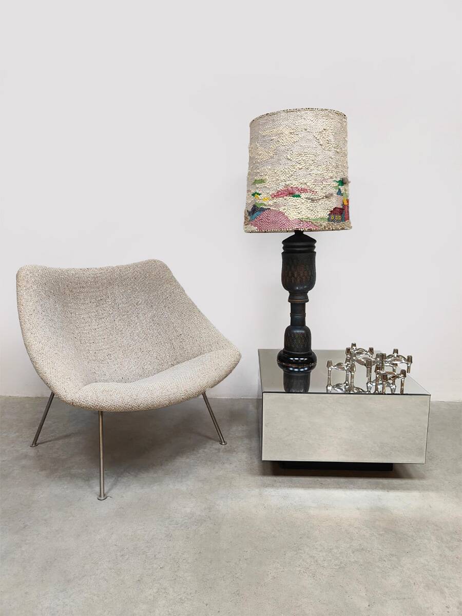 Italian vintage ceramic table lamp Bitossi XL Aldo Londi