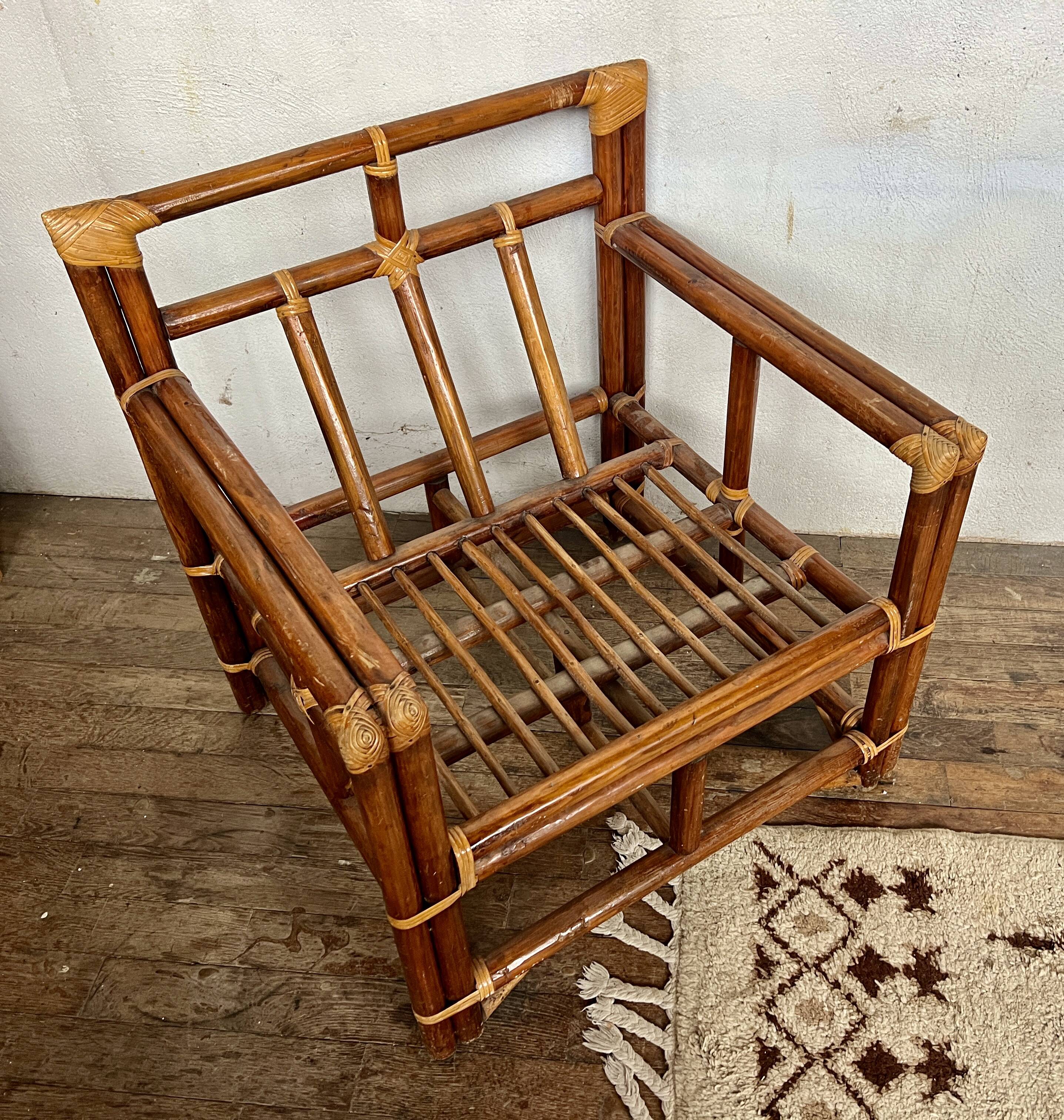 ✨ Vintage rattan armchairs – 1960s ✨
