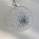 Vintage ceiling lamp glass molded