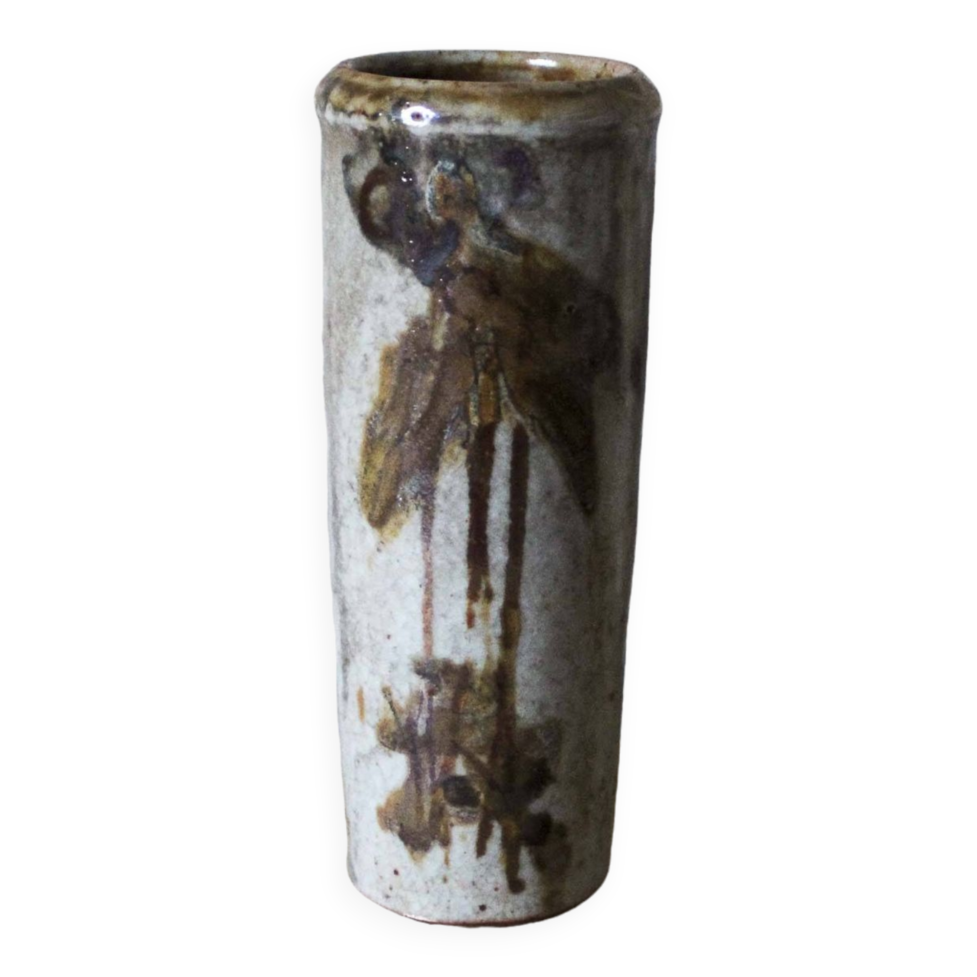 Catherine and Bruce Gould ceramic scroll vase