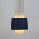 Old Danish design lamp in white/gray and blue colours - Denmark 60's